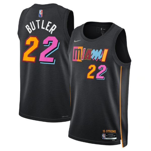 Unisex Miami Heat Jimmy Butler Nike Black Swingman Jersey - City Edition - The Official NBA Lib. One Store, Every Team