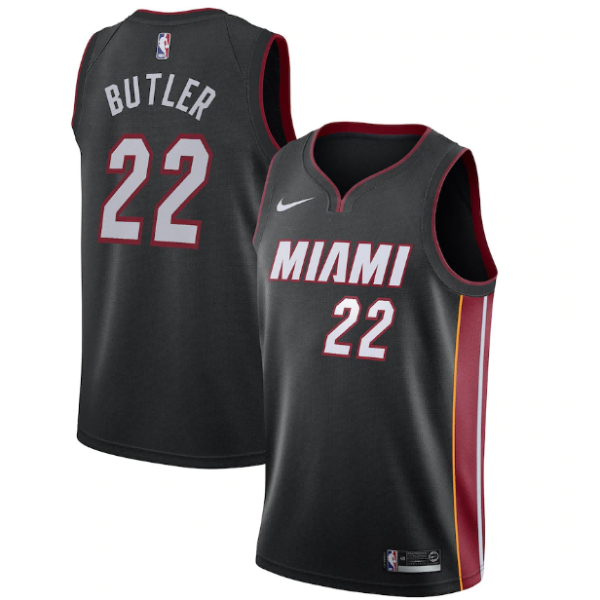 Unisex Miami Heat Jimmy Butler Nike Black Swingman Jersey - Icon Edition - The Official NBA Lib. One Store, Every Team