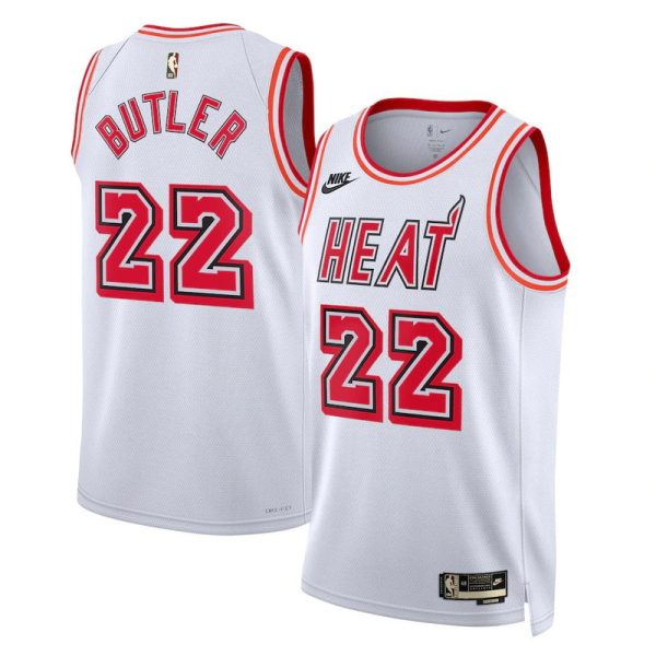 Unisex Miami Heat Jimmy Butler Nike White Swingman Jersey - Classic Edition - The Official NBA Lib. One Store, Every Team