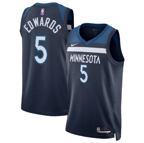 Unisex Minnesota Timberwolves Anthony Edwards Nike Navy Swingman Jersey - Icon Edition - The Official NBA Lib. One Store, Every Team