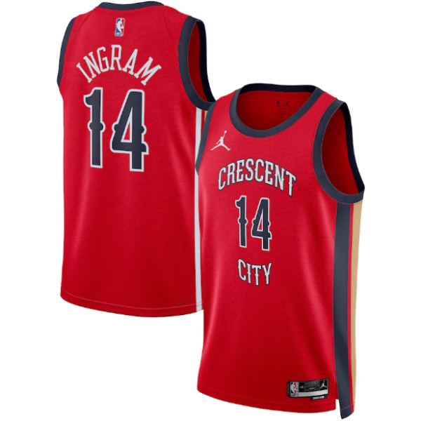 Unisex New Orleans Pelicans Brandon Ingram Jordan Brand Red Swingman Jersey - Statement Edition - The Official NBA Lib. One Store, Every Team