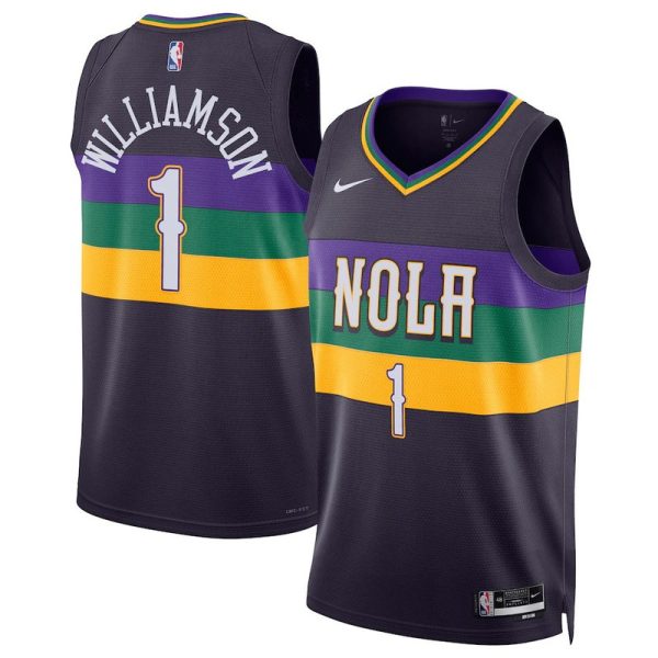 Unisex New Orleans Pelicans Zion Williamson Nike Black 2022-23 Swingman Jersey - City Edition - The Official NBA Lib. One Store, Every Team