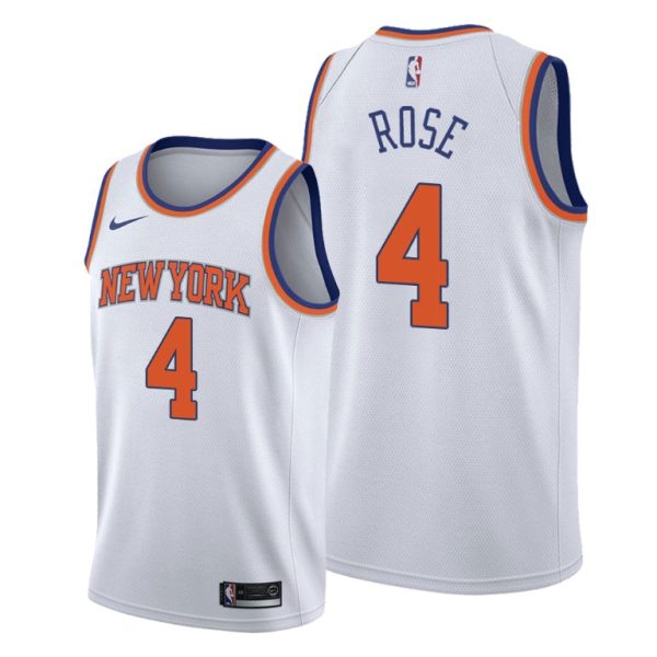 Unisex New York Knicks Derrick Rose Nike White Swingman Jersey - Association Edition - The Official NBA Lib. One Store, Every Team