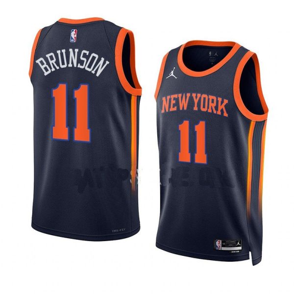 Unisex New York Knicks Jalen Brunson Jordan Navy Swingman Jersey - Statement Edition - The Official NBA Lib. One Store, Every Team