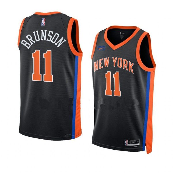Unisex New York Knicks Jalen Brunson Nike Black 2022-23 Swingman Jersey - City Edition - The Official NBA Lib. One Store, Every Team