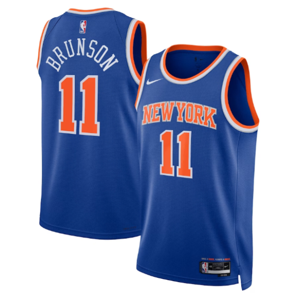 Unisex New York Knicks Jalen Brunson Nike Royal Swingman Jersey - Icon Edition - The Official NBA Lib. One Store, Every Team
