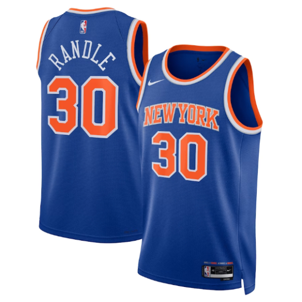 Unisex New York Knicks Julius Randle Nike Royal Swingman Jersey - Icon Edition - The Official NBA Lib. One Store, Every Team