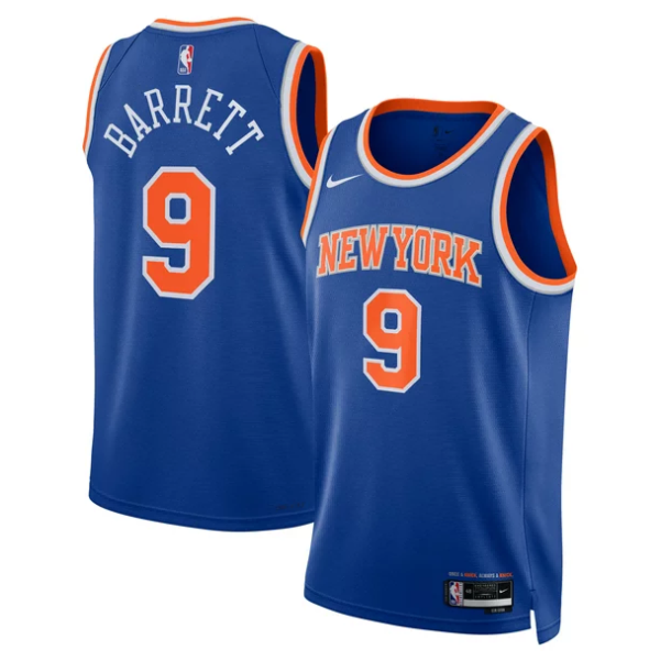 Unisex New York Knicks RJ Barrett Nike Royal Swingman Jersey - Icon Edition - The Official NBA Lib. One Store, Every Team