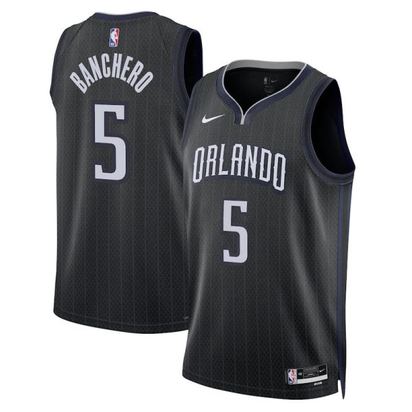 Unisex Orlando Magic Paolo Banchero Nike Black 2022-23 Swingman Jersey - City Edition - The Official NBA Lib. One Store, Every Team