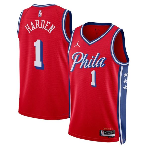 Unisex Philadelphia 76ers James Harden Nike Red City Edition Swingman Jersey - The Official NBA Lib. One Store, Every Team