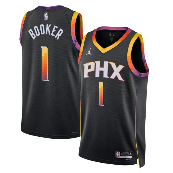 Unisex Phoenix Suns Devin Booker Jordan Black Swingman Jersey - Statement Edition - The Official NBA Lib. One Store, Every Team