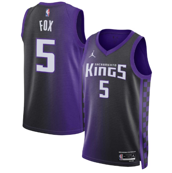 Unisex Sacramento Kings De'Aaron Fox Jordan Brand Purple Swingman Jersey - Statement Edition - The Official NBA Lib. One Store, Every Team