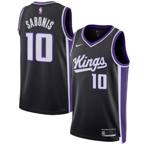 Unisex Sacramento Kings Domantas Sabonis Nike Black Swingman Jersey - Icon Edition - The Official NBA Lib. One Store, Every Team