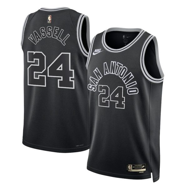 Unisex San Antonio Spurs Devin Vassell Nike Black Swingman Jersey - Classic Edition - The Official NBA Lib. One Store, Every Team