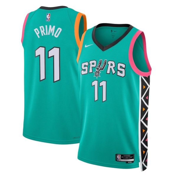 Unisex San Antonio Spurs Joshua Primo Nike Turquoise Swingman Jersey - City Edition - The Official NBA Lib. One Store, Every Team