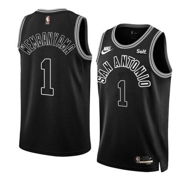Unisex San Antonio Spurs Victor Wembanyama Nike Black Swingman Jersey - Classic Edition - The Official NBA Lib. One Store, Every Team