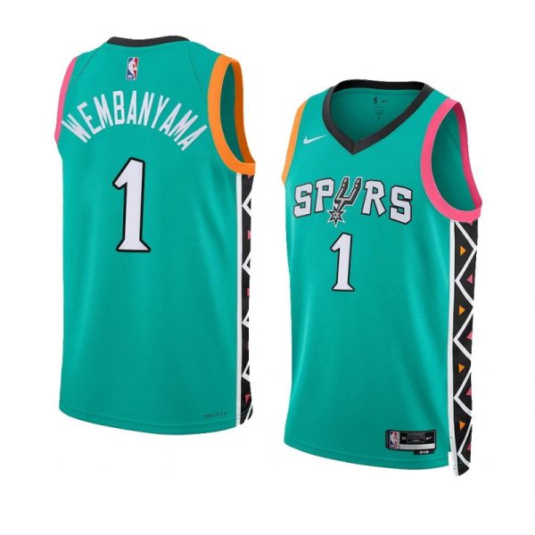 Unisex San Antonio Spurs Victor Wembanyama Nike Turquoise Swingman Jersey - City Edition - The Official NBA Lib. One Store, Every Team