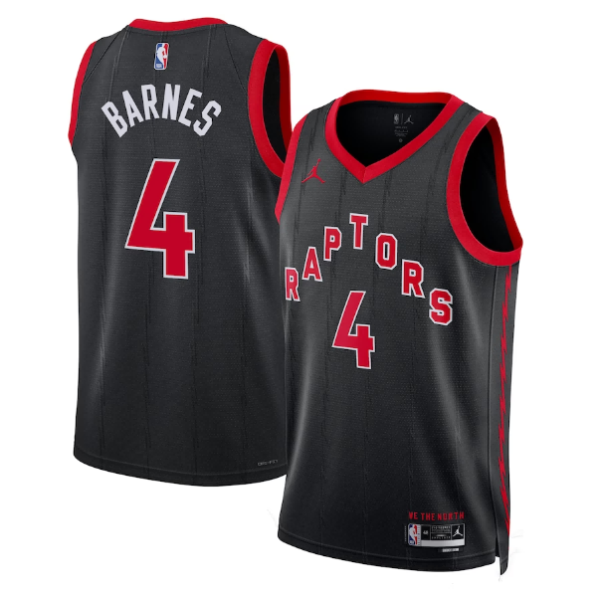 Unisex Toronto Raptors Scottie Barnes Jordan Black Statement Edition Swingman Jersey - The Official NBA Lib. One Store, Every Team