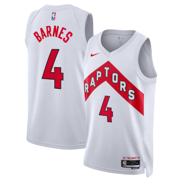 Unisex Toronto Raptors Scottie Barnes Nike White Association Edition Swingman Jersey - The Official NBA Lib. One Store, Every Team