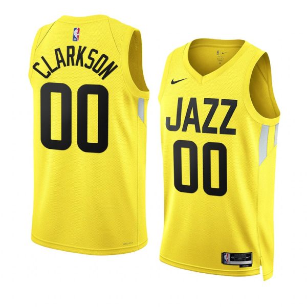 Unisex Utah Jazz Jordan Clarkson Nike Yellow Swingman Jersey - Icon Edition - The Official NBA Lib. One Store, Every Team