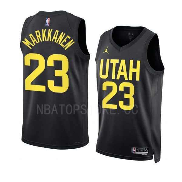 Unisex Utah Jazz Lauri Markkanen Jordan Black Swingman Jersey - Statement Edition - The Official NBA Lib. One Store, Every Team