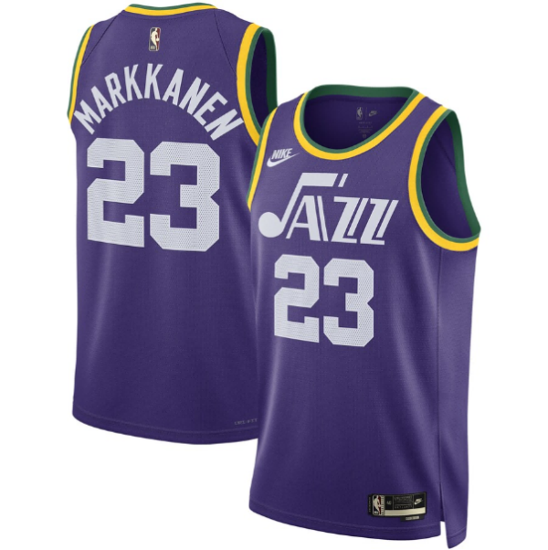 Unisex Utah Jazz Lauri Markkanen Nike Purple 2023-24 Swingman Jersey - Classic Edition - The Official NBA Lib. One Store, Every Team