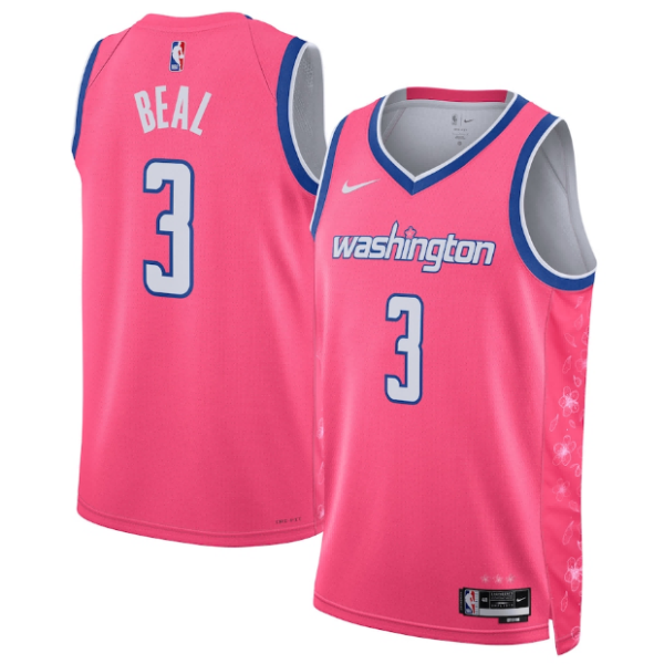 Unisex Washington Wizards Bradley Beal Nike Pink 2022-23 Swingman Jersey - City Edition - The Official NBA Lib. One Store, Every Team
