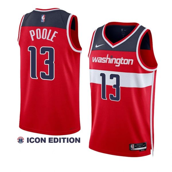 Unisex Washington Wizards Jordan Poole Nike Red Swingman Jersey - Icon Edition - The Official NBA Lib. One Store, Every Team